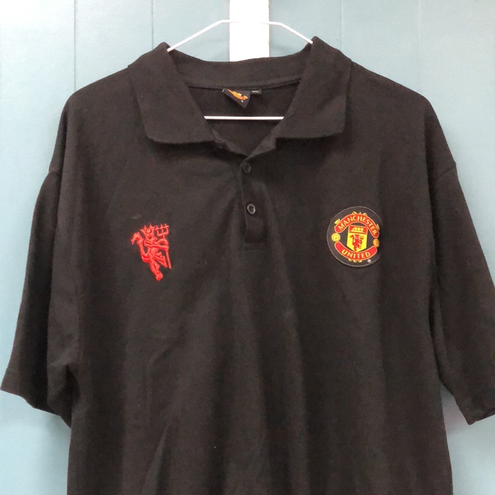 Men's XXL Manchester United Soccer Short Sleeve Polo Shirt‎ Outdoor